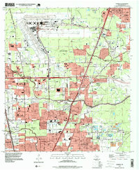 Download a high-resolution, GPS-compatible USGS topo map for Humble, TX (1999 edition)