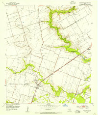Download a high-resolution, GPS-compatible USGS topo map for Hungerford, TX (1954 edition)