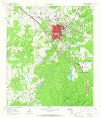 Download a high-resolution, GPS-compatible USGS topo map for Huntsville, TX (1966 edition)