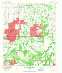 Download a high-resolution, GPS-compatible USGS topo map for Hurst, TX (1968 edition)