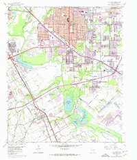 Download a high-resolution, GPS-compatible USGS topo map for Hutchins, TX (1974 edition)