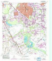 Download a high-resolution, GPS-compatible USGS topo map for Hutchins, TX (1992 edition)