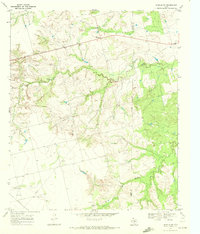 preview thumbnail of historical topo map of Scurry County, TX in 1969