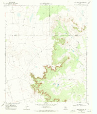 Download a high-resolution, GPS-compatible USGS topo map for Indian Canyon NE, TX (1971 edition)