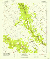 1951 Map of Inez, 1953 Print