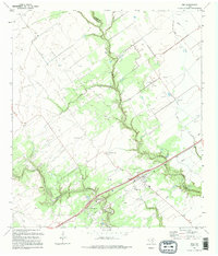 preview thumbnail of historical topo map of Inez, TX in 1995