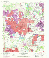 Download a high-resolution, GPS-compatible USGS topo map for Irving, TX (1969 edition)