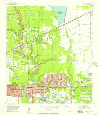 Download a high-resolution, GPS-compatible USGS topo map for Jacinto City, TX (1957 edition)