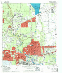Download a high-resolution, GPS-compatible USGS topo map for Jacinto City, TX (1983 edition)