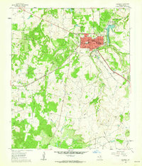 1960 Map of Jacksboro, 1962 Print