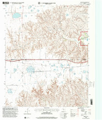 preview thumbnail of historical topo map of Gray County, TX in 1998