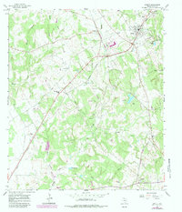 Download a high-resolution, GPS-compatible USGS topo map for Jewett, TX (1983 edition)