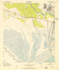 Download a high-resolution, GPS-compatible USGS topo map for Jones Creek, TX (1956 edition)
