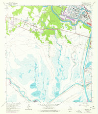 Download a high-resolution, GPS-compatible USGS topo map for Jones Creek, TX (1977 edition)