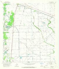 Download a high-resolution, GPS-compatible USGS topo map for Juliff, TX (1966 edition)