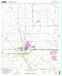 1971 Map of Katy, TX, 1980 Print