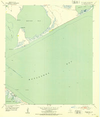 1951 Map of Calhoun County, TX, 1953 Print