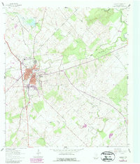 Download a high-resolution, GPS-compatible USGS topo map for Kenedy, TX (1987 edition)