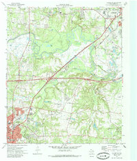preview thumbnail of historical topo map of Gregg County, TX in 1971