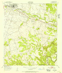 1947 Map of Killeen, 1953 Print