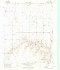 1962 Map of Hansford County, TX, 1977 Print