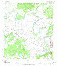 Download a high-resolution, GPS-compatible USGS topo map for La Grange West, TX (1974 edition)
