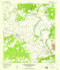 1958 Map of La Grange, TX