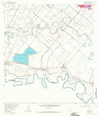 1956 Map of La Paloma, TX, 1971 Print
