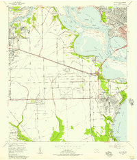 1955 Map of La Porte, TX, 1957 Print