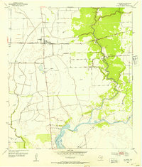 Download a high-resolution, GPS-compatible USGS topo map for La Ward, TX (1953 edition)