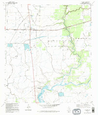 Download a high-resolution, GPS-compatible USGS topo map for La Ward, TX (1995 edition)