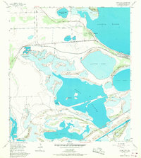 1955 Map of Laguna Vista, TX, 1968 Print