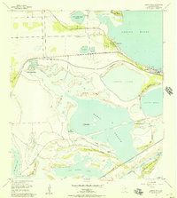 1955 Map of Laguna Vista, TX, 1957 Print
