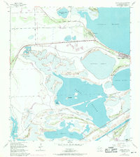 1955 Map of Port Isabel, TX, 1971 Print