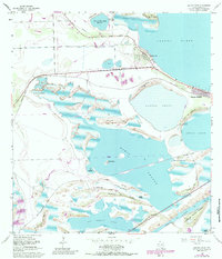 1955 Map of Port Isabel, TX, 1984 Print