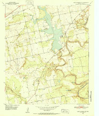 1950 Map of Lake Colorado City, 1952 Print