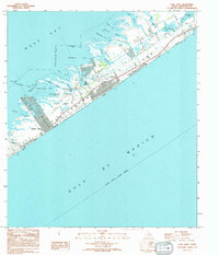 preview thumbnail of historical topo map of Galveston County, TX in 1994