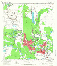 Download a high-resolution, GPS-compatible USGS topo map for Lake Jackson, TX (1966 edition)