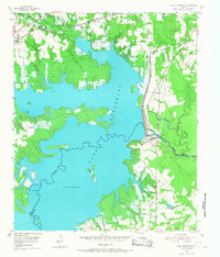 Download a high-resolution, GPS-compatible USGS topo map for Lake Texarkana, TX (1968 edition)