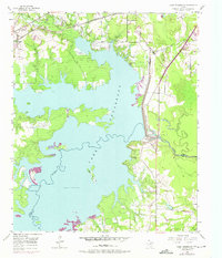 preview thumbnail of historical topo map of Bowie County, TX in 1954