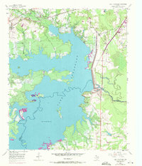 Download a high-resolution, GPS-compatible USGS topo map for Lake Texarkana, TX (1971 edition)
