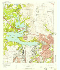 1955 Map of Lake Worth, 1957 Print