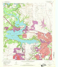 1955 Map of Lake Worth, 1969 Print