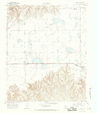 1966 Map of Roberts County, TX, 1970 Print