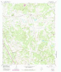 Download a high-resolution, GPS-compatible USGS topo map for Lanely, TX (1983 edition)