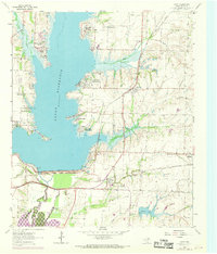 Download a high-resolution, GPS-compatible USGS topo map for Lavon, TX (1969 edition)