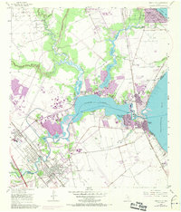 1955 Map of League City, 1970 Print