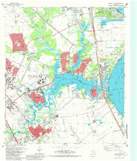 Download a high-resolution, GPS-compatible USGS topo map for League City, TX (1982 edition)