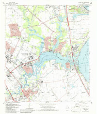 Download a high-resolution, GPS-compatible USGS topo map for League City, TX (1986 edition)