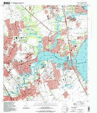 Download a high-resolution, GPS-compatible USGS topo map for League City, TX (1998 edition)